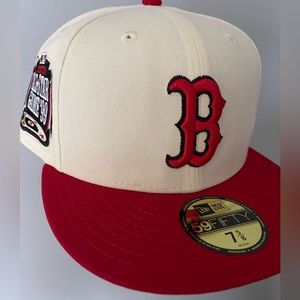 New Era 59Fifty Boston Red Sox Fitted Hat Size 7 5/8 Grey UV 1999 ASG Patch